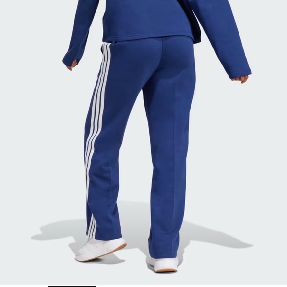 Adidas ESSENTIALS 3-STRIPES OPEN-HEM FLEECE PANTS - Picture 2 of 8